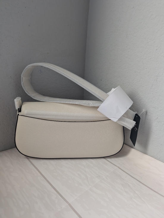 NWT Kate Spade KN644 Quinn Refined Leather Shoulder Bag In Cashew Milk - Picture 2 of 4